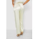 Брюки женские летние нарядные, цвет светло-желтый, 244R351.