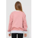 Свитшот женский на манжете, цвет пудровый, 102R381