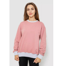 Свитшот женский на манжете, цвет пудровый, 102R381