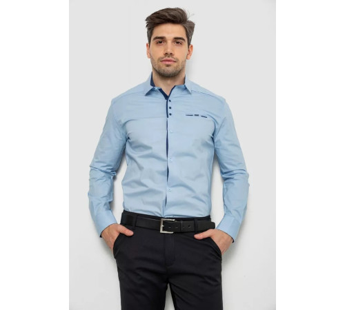 Сорочка чоловіча, колір блакитний, 214R7086
