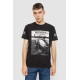 Футболка чоловіча з принтом, колір чорний, 247R345