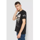 Футболка чоловіча з принтом, колір чорний, 247R345