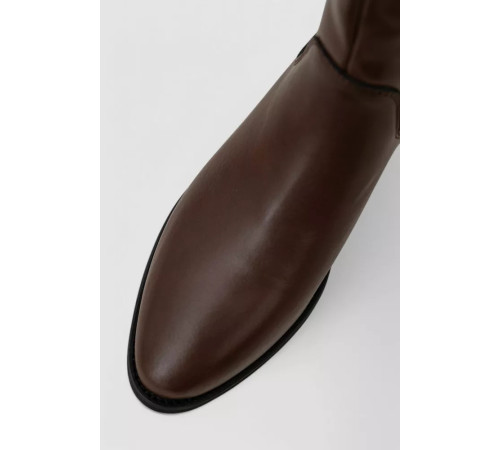 Сапоги женские утепленные демисезонные, цвет коричневый, 243RA2607