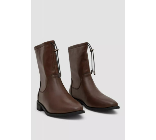 Сапоги женские утепленные демисезонные, цвет коричневый, 243RA2607