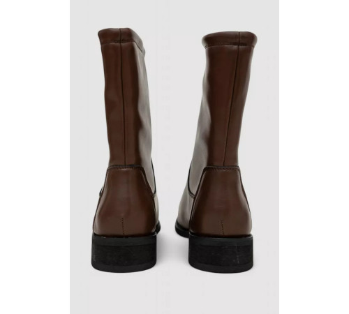 Сапоги женские утепленные демисезонные, цвет коричневый, 243RA2607