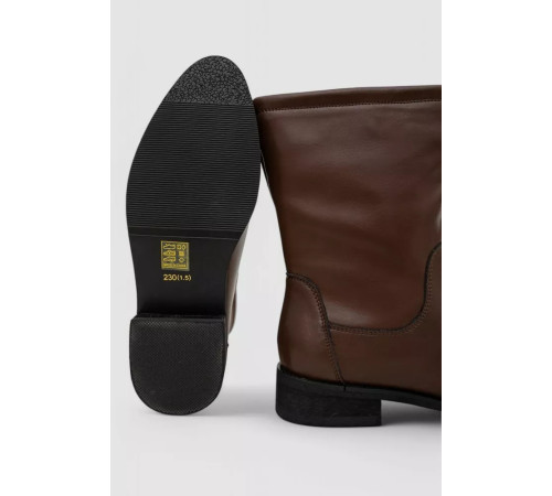 Сапоги женские утепленные демисезонные, цвет коричневый, 243RA2607