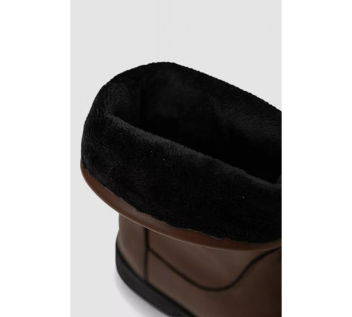 Сапоги женские утепленные демисезонные, цвет коричневый, 243RA2607