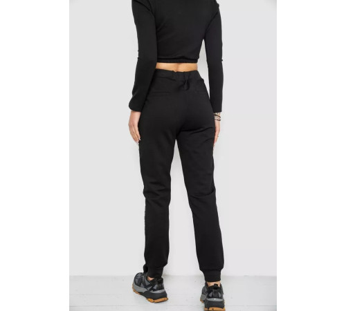 Штани жіночі укорочені, колір чорний, 243RA042