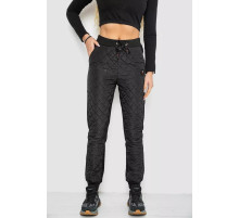 Брюки женские укороченные, цвет черный, 243RA042