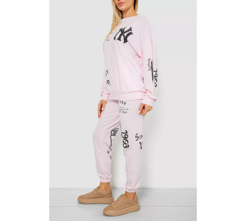 Спорт костюм жіночий, колір рожевий, 244R352