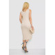 Сукня в'язана однотонна, колір бежевий, 244R1795