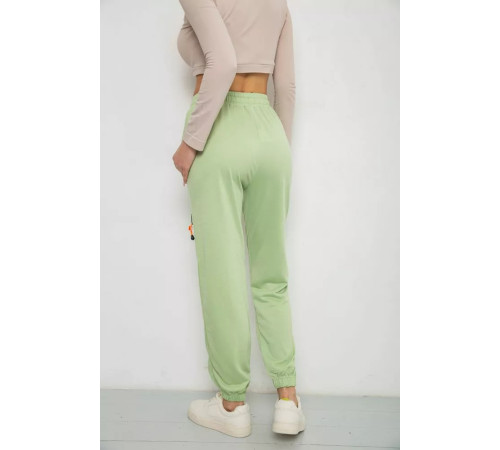 Спортивные брюки женские, цвет фисташковый, 238RJH016