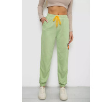 Спортивные брюки женские, цвет фисташковый, 238RJH016
