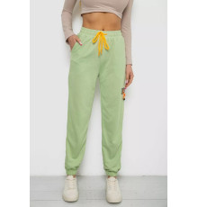 Спортивні штани жіночі, колір фісташковий, 238RJH016