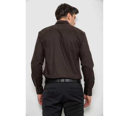Сорочка чоловіча, колір коричневий, 214R7094