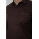 Сорочка чоловіча, колір коричневий, 214R7094