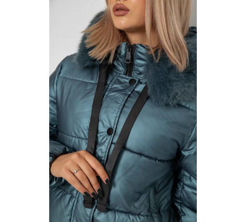 Куртка жіноча зимова, колір петроль, 244R2170