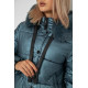 Куртка жіноча зимова, колір петроль, 244R2170