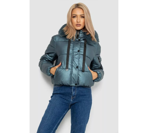 Куртка жіноча зимова, колір петроль, 244R2170