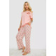 Пижама женская с принтом, цвет персиковый, 243R10363.