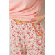 Пижама женская с принтом, цвет персиковый, 243R10363.