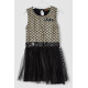 Сукня для дівчаток ошатна, колір чорно-золотий, 247R330