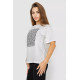 Женская футболка с принтом, цвет молочный, 102R5258