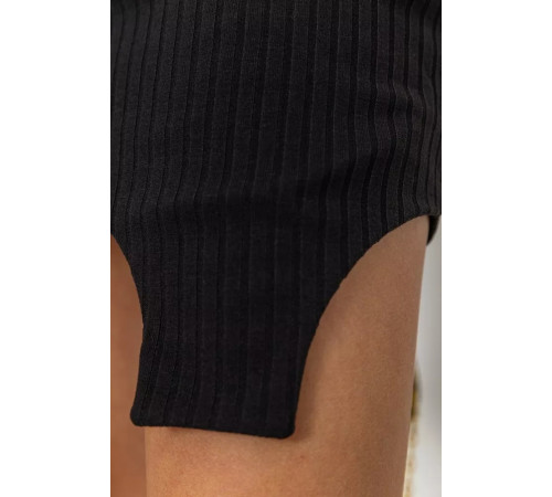 Платье однотонное, цвет черный, 176R1048