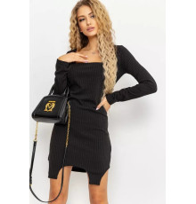 Платье однотонное, цвет черный, 176R1048