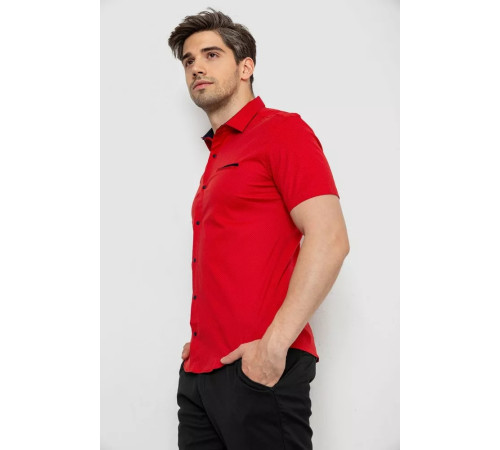 Рубашка мужская с принтом, цвет красный, 214R7140