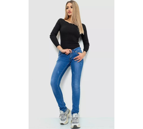 Джинсы женские, цвет синий, 244RKL3302