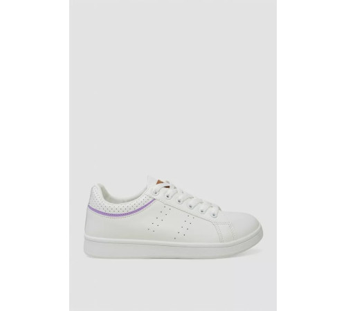 Кеды женские, цвет бело-фиолетовый, 248RR69