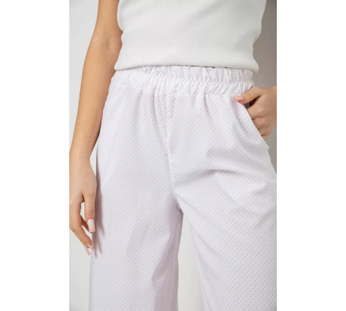 Брюки женские свободного кроя, цвет молочно-пудровый, 119R350-4.
