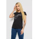 Женская футболка с принтом, цвет черный, 244R2217
