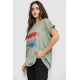 Женская футболка с принтом, цвет оливковый, 244RW532