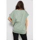 Женская футболка с принтом, цвет оливковый, 244RW532