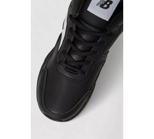 Кроссовки мужские на меху, цвет черно-белый, 243R103-2.