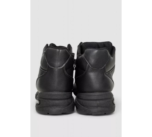 Кроссовки мужские на меху, цвет черно-белый, 243R103-2.