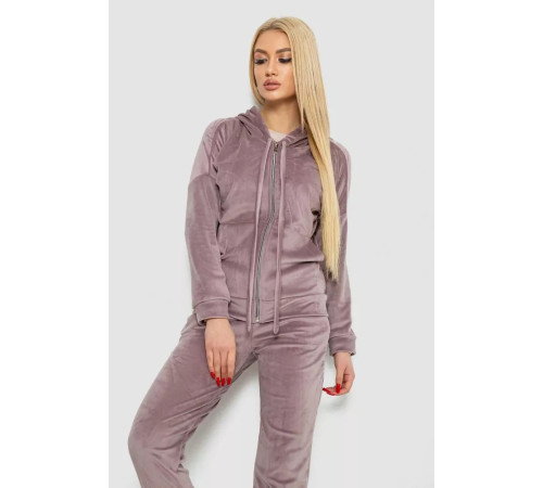 Спортивний костюм жіночий велюровий, колір мокко, 177R018