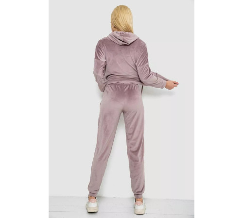 Спортивний костюм жіночий велюровий, колір мокко, 177R018