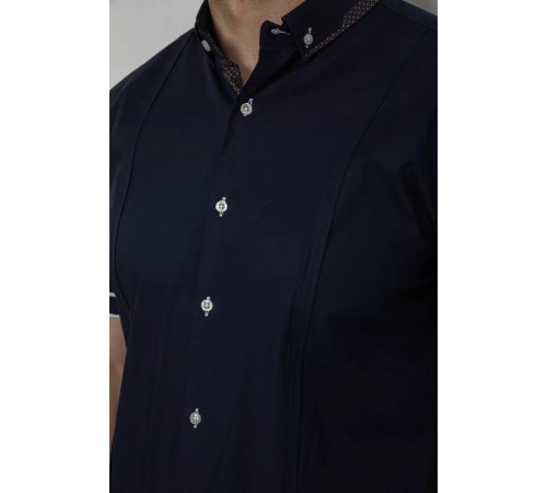 Рубашка мужская 214R7007, цвет Синий