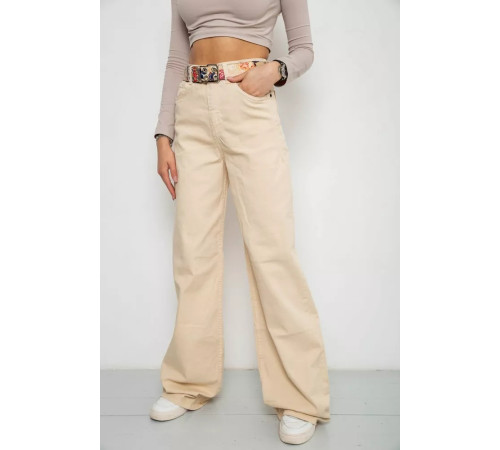 Джинси жіночі, колір світло-бежевий, 250R00162
