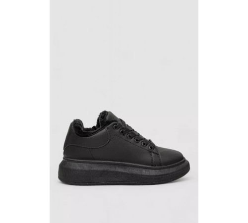 Кросівки жіночі зимові на хутрі, колір чорний, 248RA2256