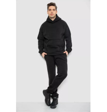 Спорт костюм чоловічий на флісі, колір чорний, 177R235-1