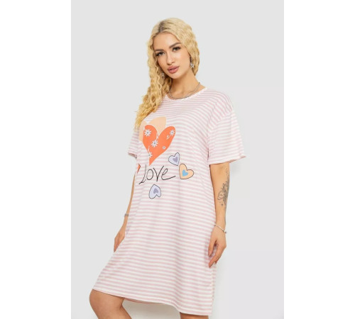 Ночная рубашка, цвет пудро-белый, 238R335-6