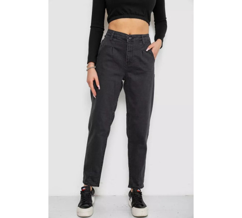 Джинси жіночі MOM, колір темно-сірий, 244R1222