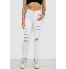 Джинси жіночі, колір білий, 182R1220