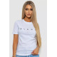 Футболка жіноча з принтом, колір білий, 238R57400