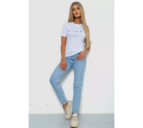 Футболка жіноча з принтом, колір білий, 238R57400