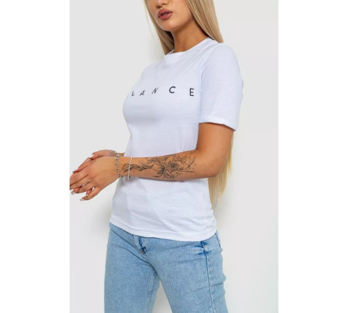 Футболка жіноча з принтом, колір білий, 238R57400